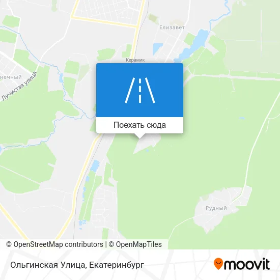 Карта Ольгинская Улица