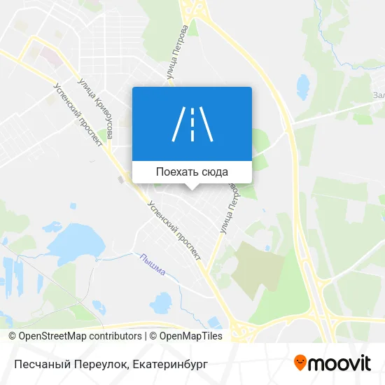 Карта Песчаный Переулок