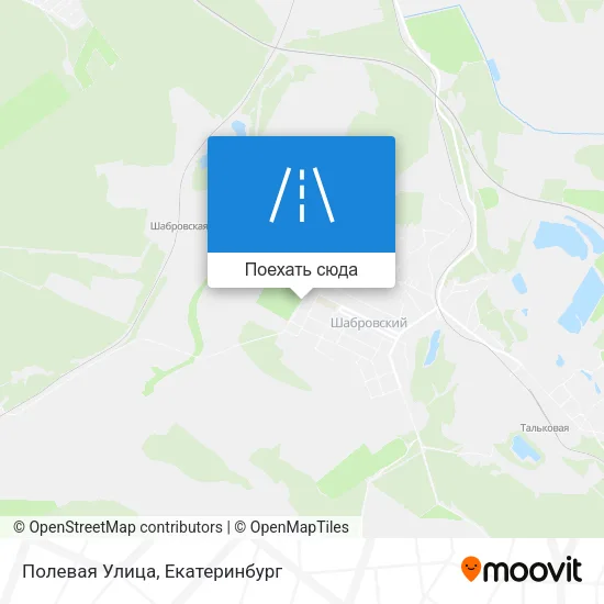 Карта Полевая Улица