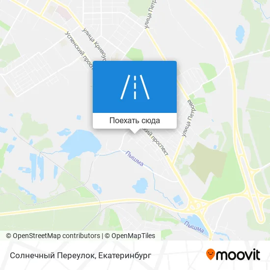 Карта Солнечный Переулок