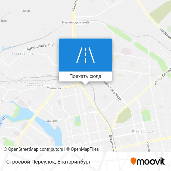 Карта Строевой Переулок