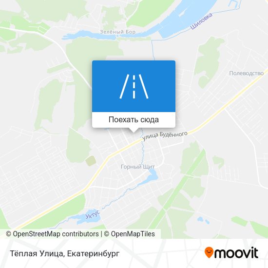 Карта Тёплая Улица