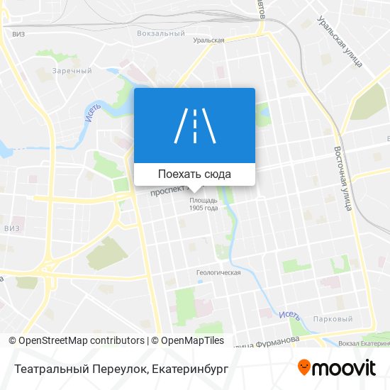 Карта Театральный Переулок