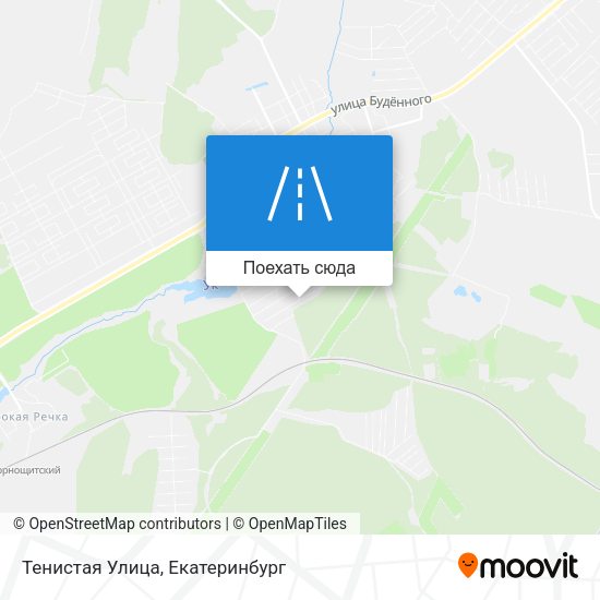 Карта Тенистая Улица