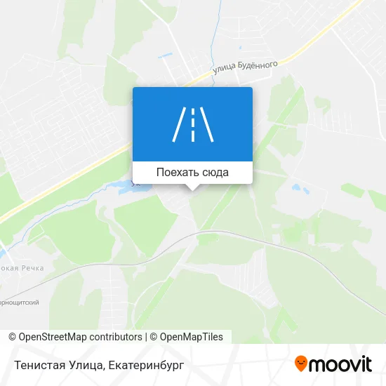 Карта Тенистая Улица