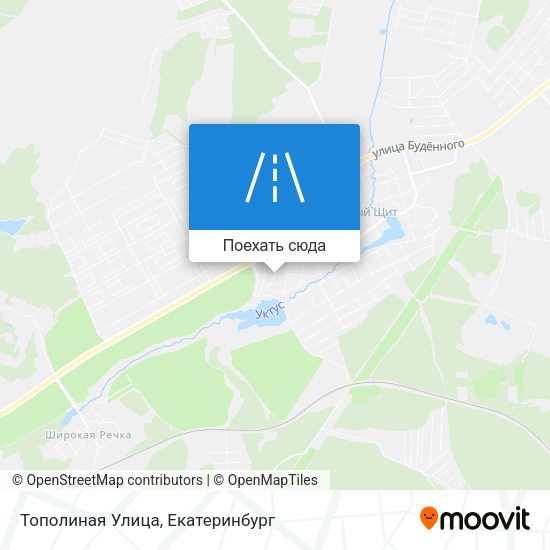 Карта Тополиная Улица