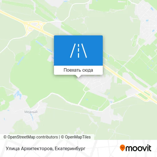 Карта Улица Архитекторов