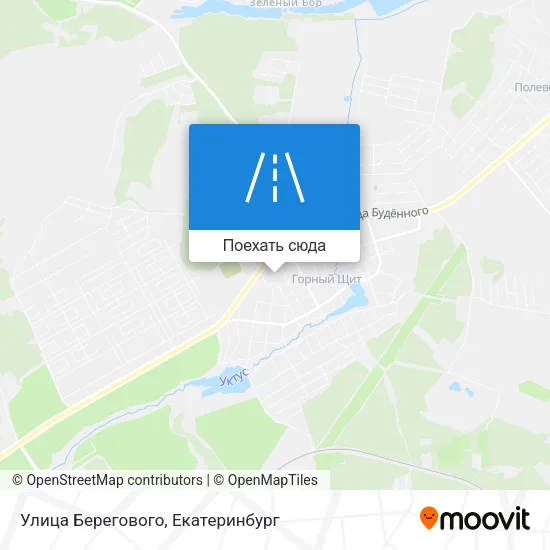 Карта Улица Берегового