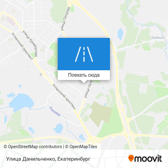 Карта Улица Данильченко