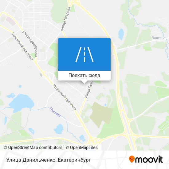 Карта Улица Данильченко