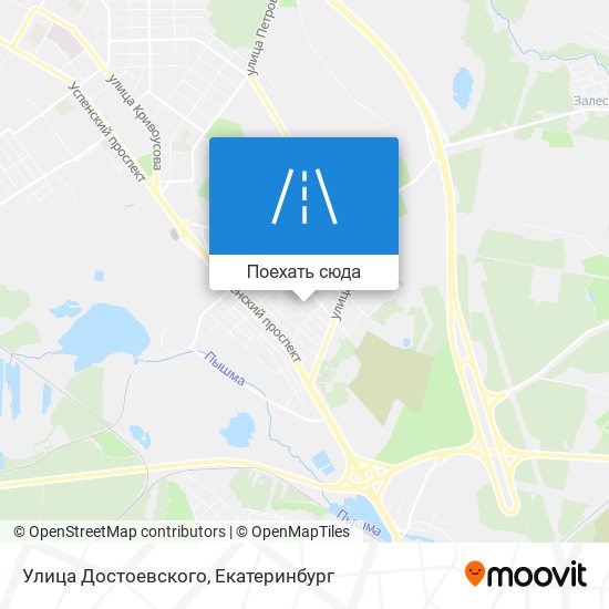 Карта Улица Достоевского