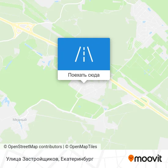 Карта Улица Застройщиков