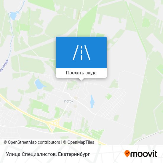 Карта Улица Специалистов