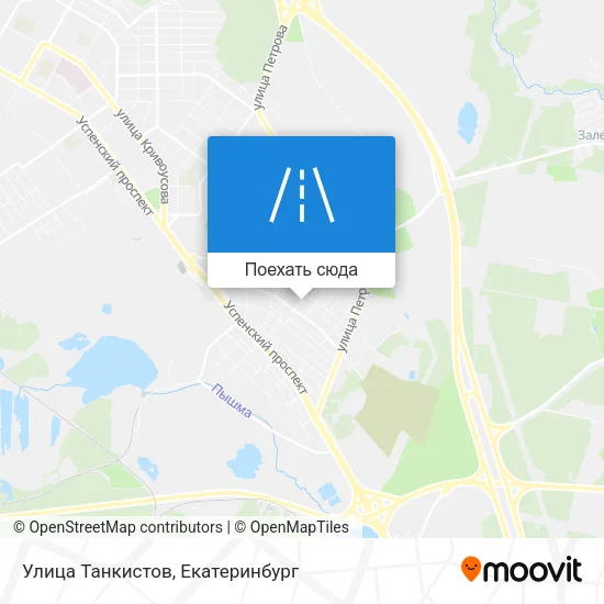 Карта Улица Танкистов