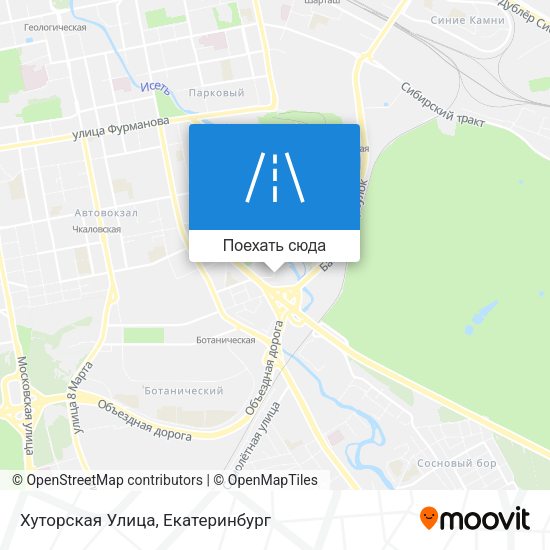 Карта Хуторская Улица