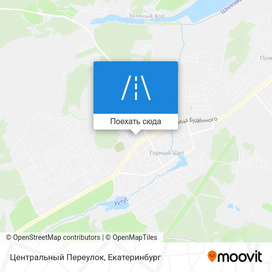 Карта Центральный Переулок