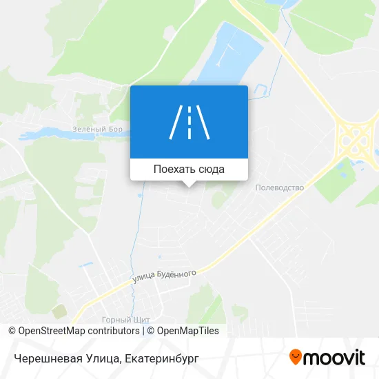 Карта Черешневая Улица