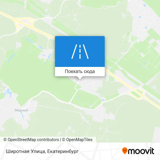 Карта Широтная Улица