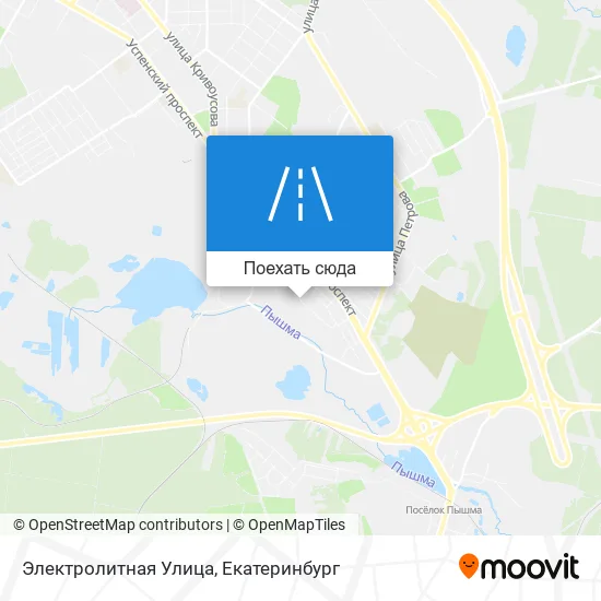 Карта Электролитная Улица
