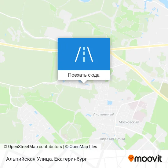 Карта Альпийская Улица
