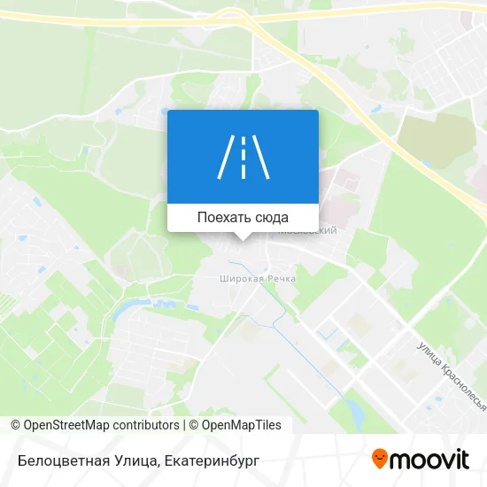 Карта Белоцветная Улица