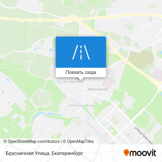 Карта Брусничная Улица