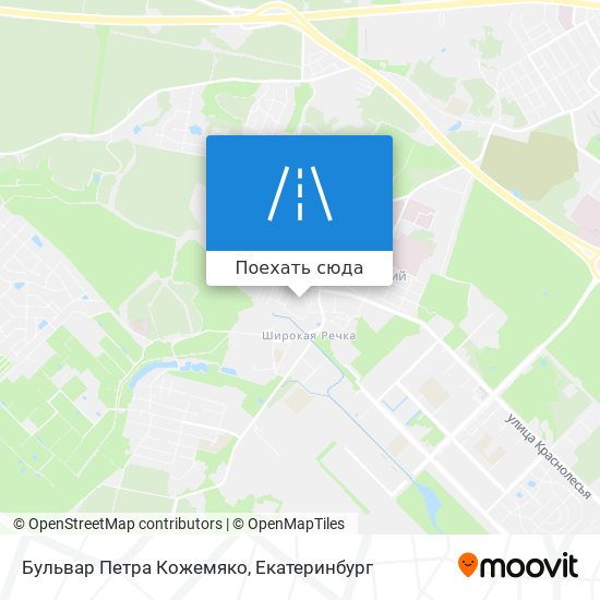 Карта Бульвар Петра Кожемяко