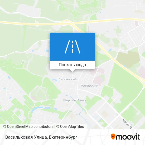 Карта Васильковая Улица