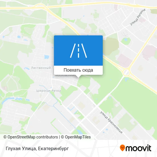 Карта Глухая Улица
