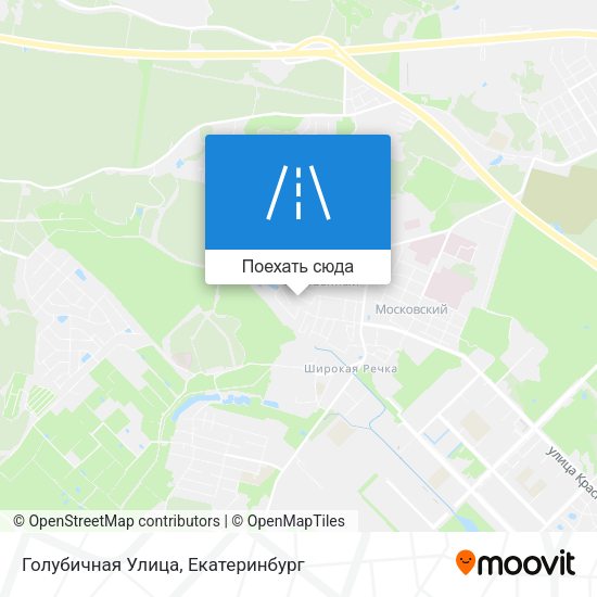 Карта Голубичная Улица