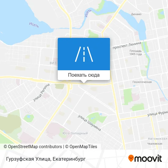 Карта Гурзуфская Улица