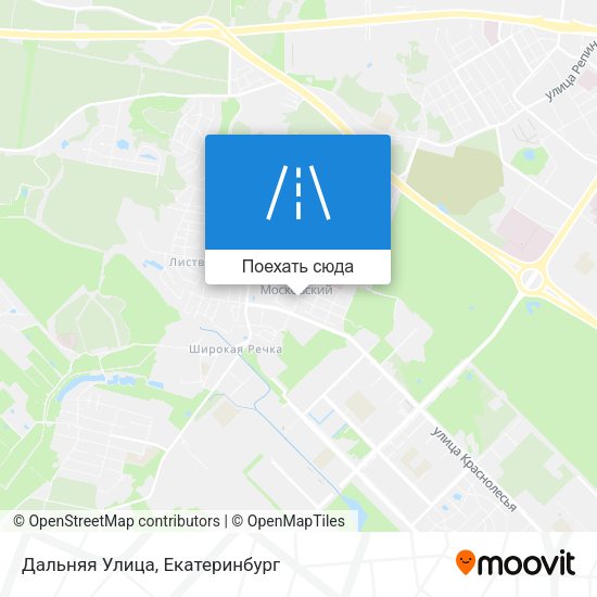 Карта Дальняя Улица