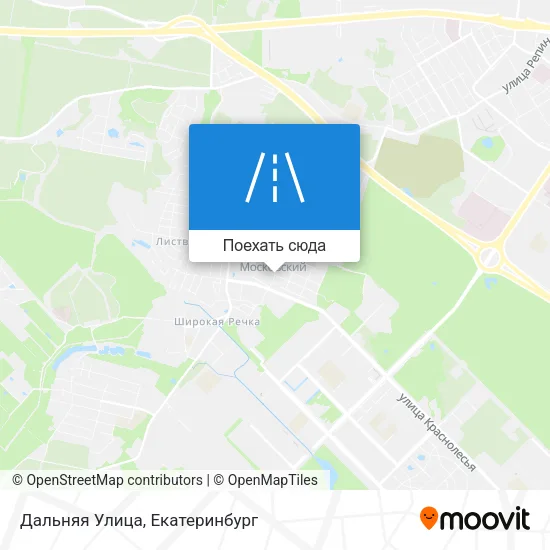 Карта Дальняя Улица