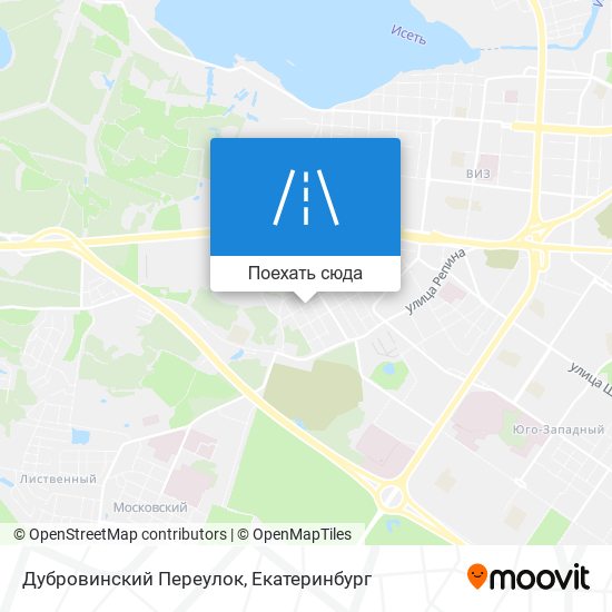 Карта Дубровинский Переулок