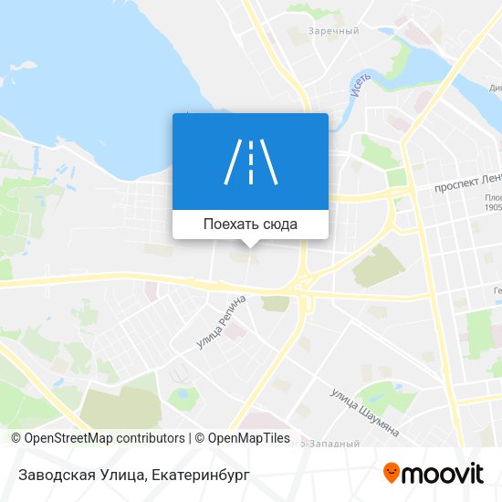 Карта Заводская Улица