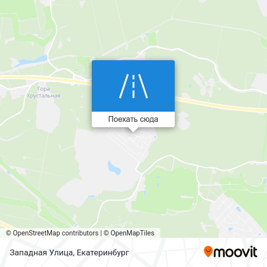 Карта Западная Улица