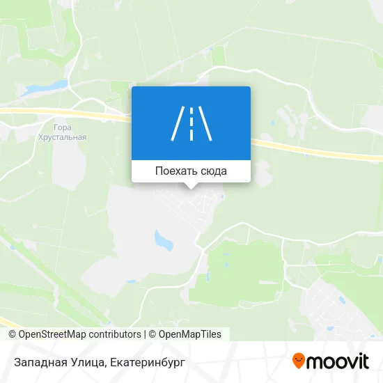 Карта Западная Улица