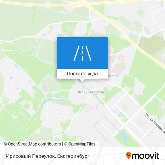 Карта Ирисовый Переулок