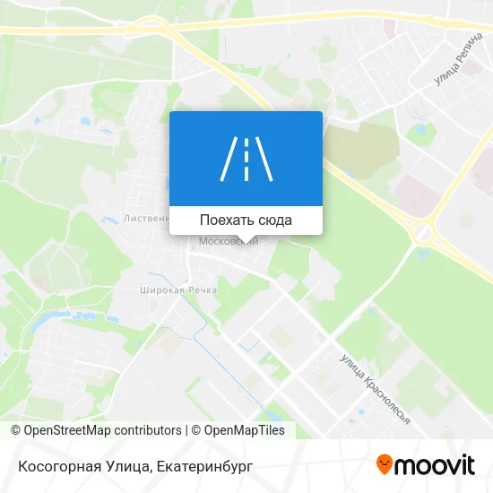 Карта Косогорная Улица