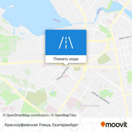 Карта Красноуфимская Улица