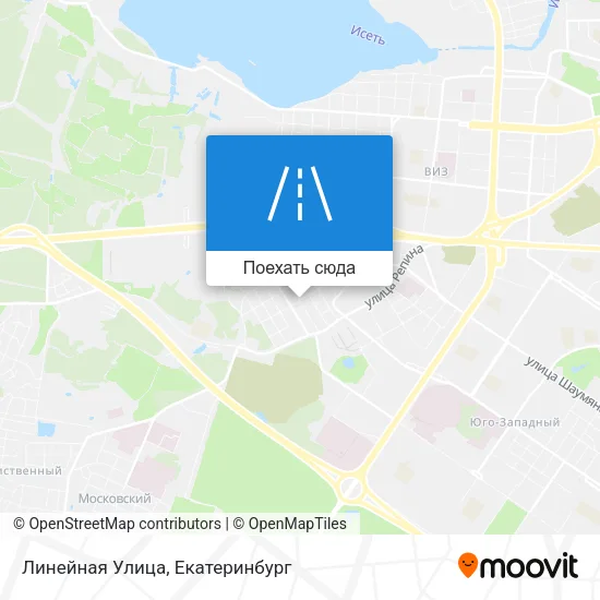 Карта Линейная Улица