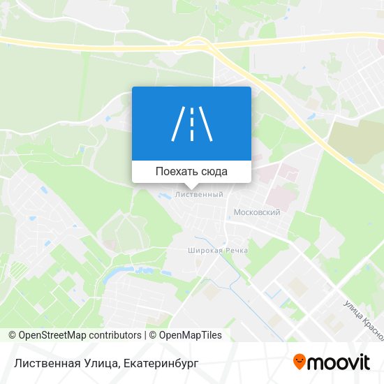 Карта Лиственная Улица