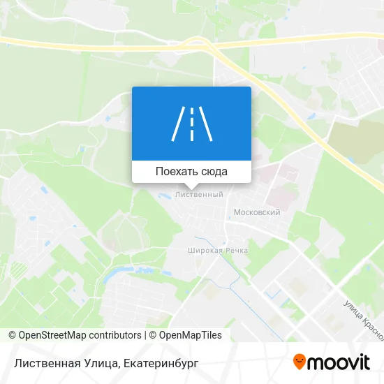Карта Лиственная Улица