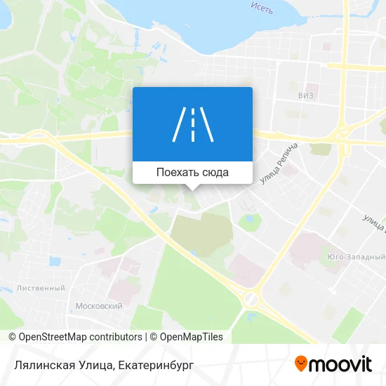 Карта Лялинская Улица