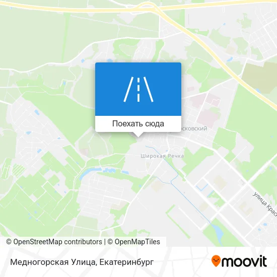 Карта Медногорская Улица