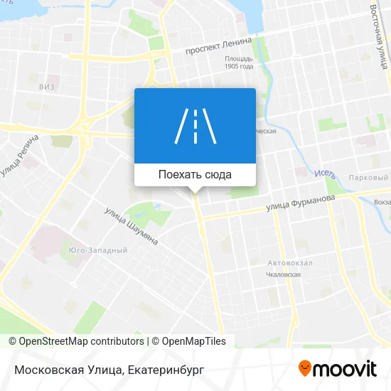 Карта Московская Улица