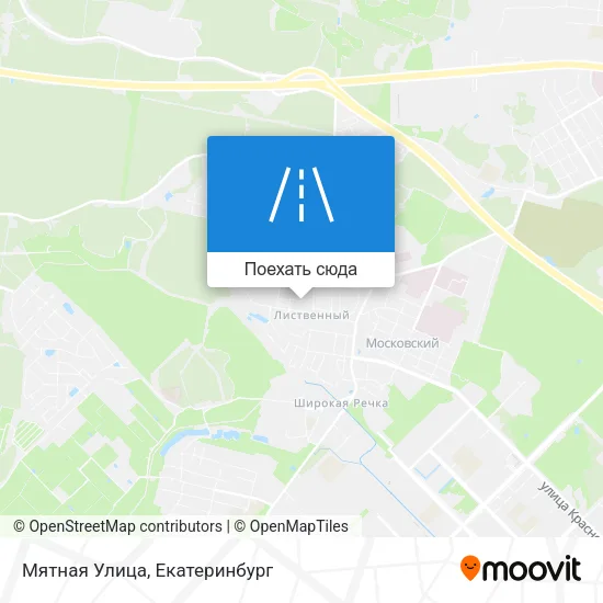 Карта Мятная Улица