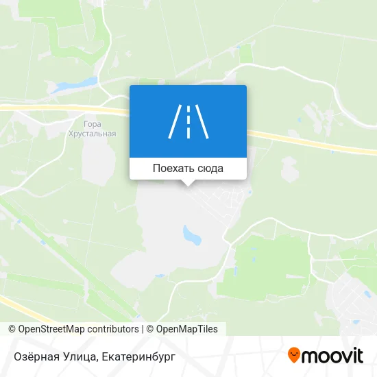 Карта Озёрная Улица