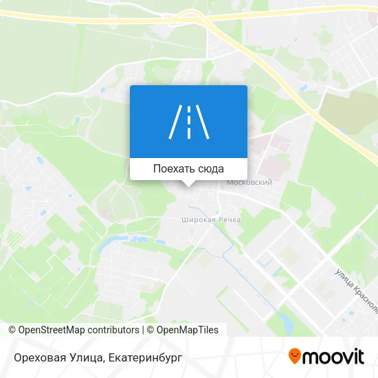 Карта Ореховая Улица