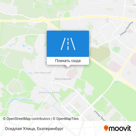 Карта Оседлая Улица